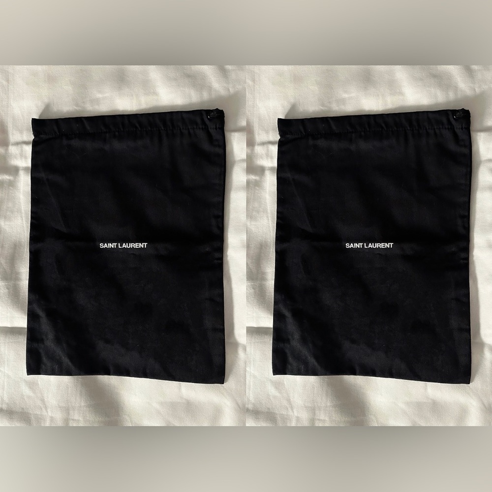 Saint Laurent Black Drawstring Dust Bag